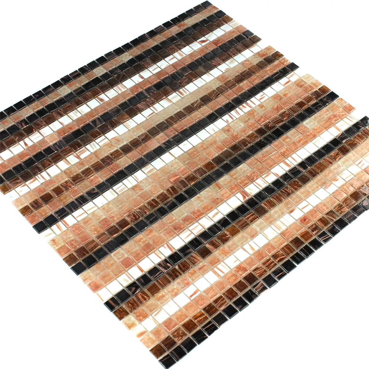 Mosaico Vetro Effetto Stripe Multi Mix