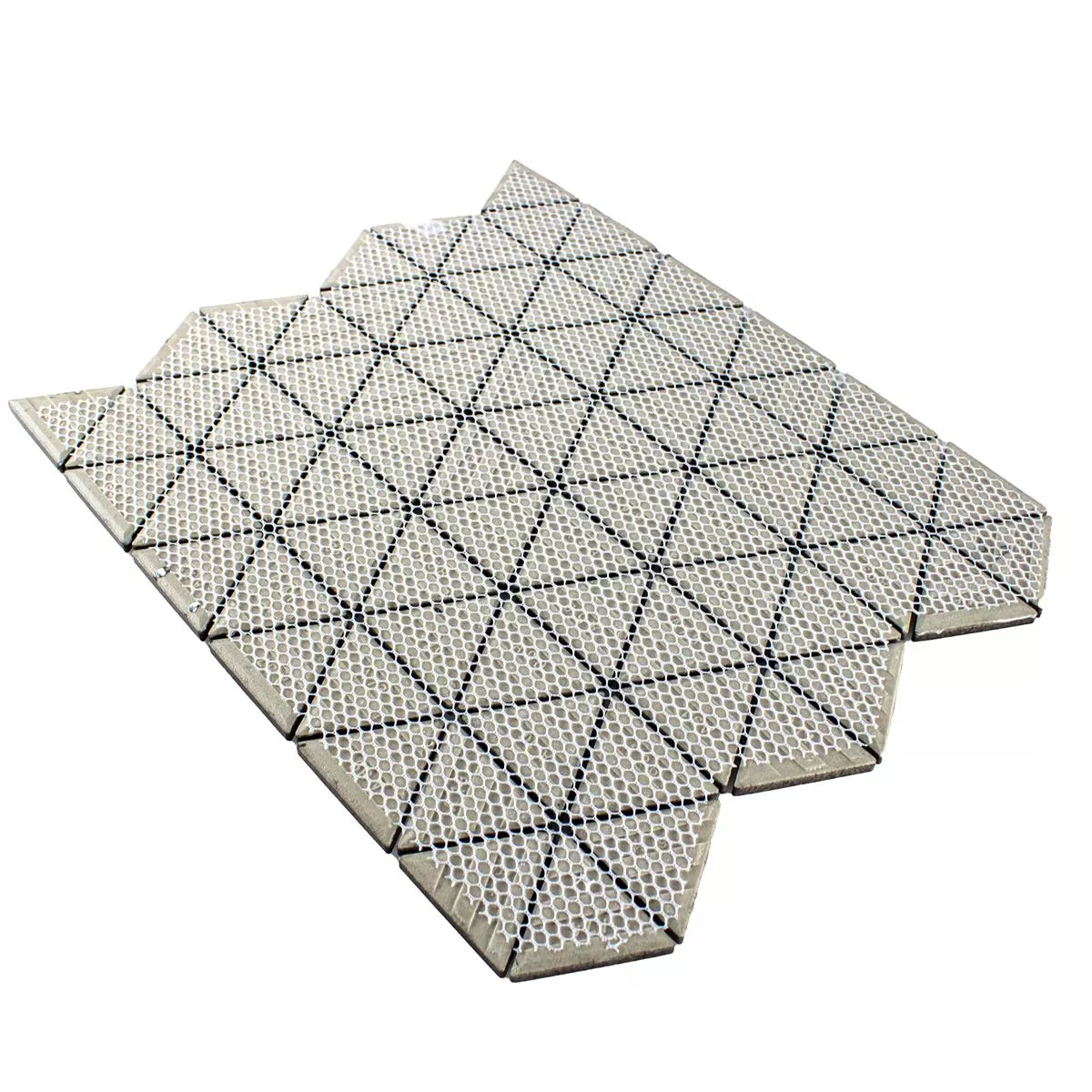Ceramica Mosaico Arvada Triangolo Bianco Opaco