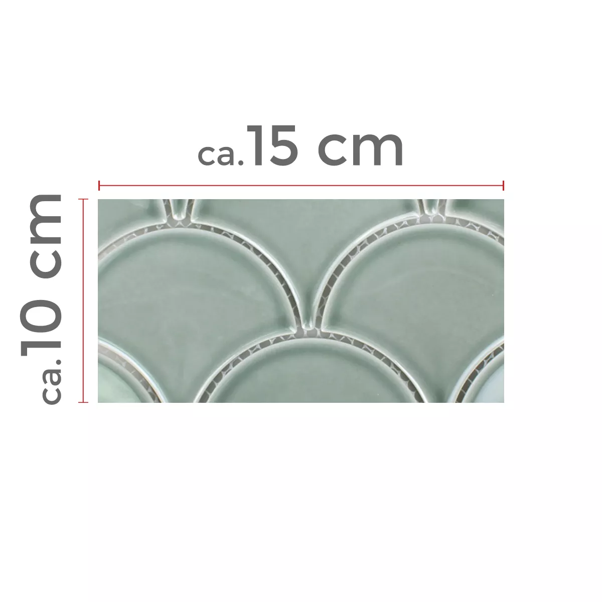 Campione Ceramica Mosaico Madison Verde