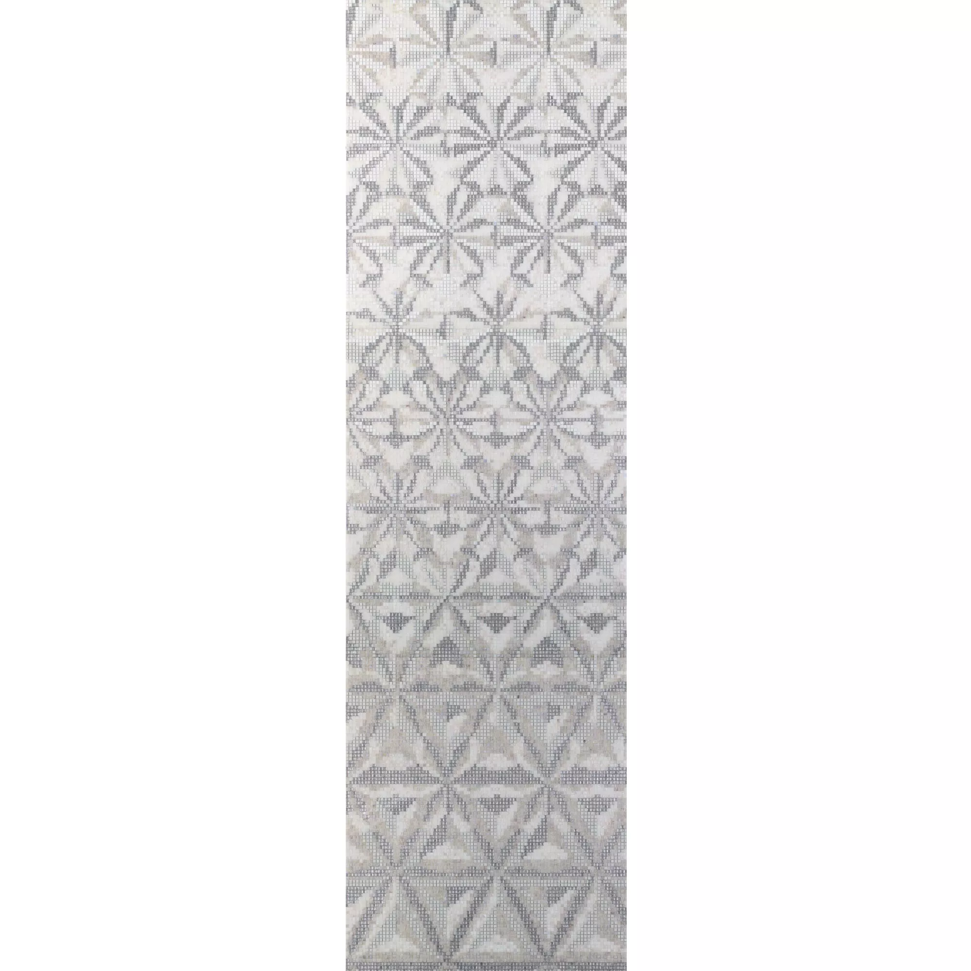 Mosaico Di Vetro Immagine Magicflower White 140x240cm