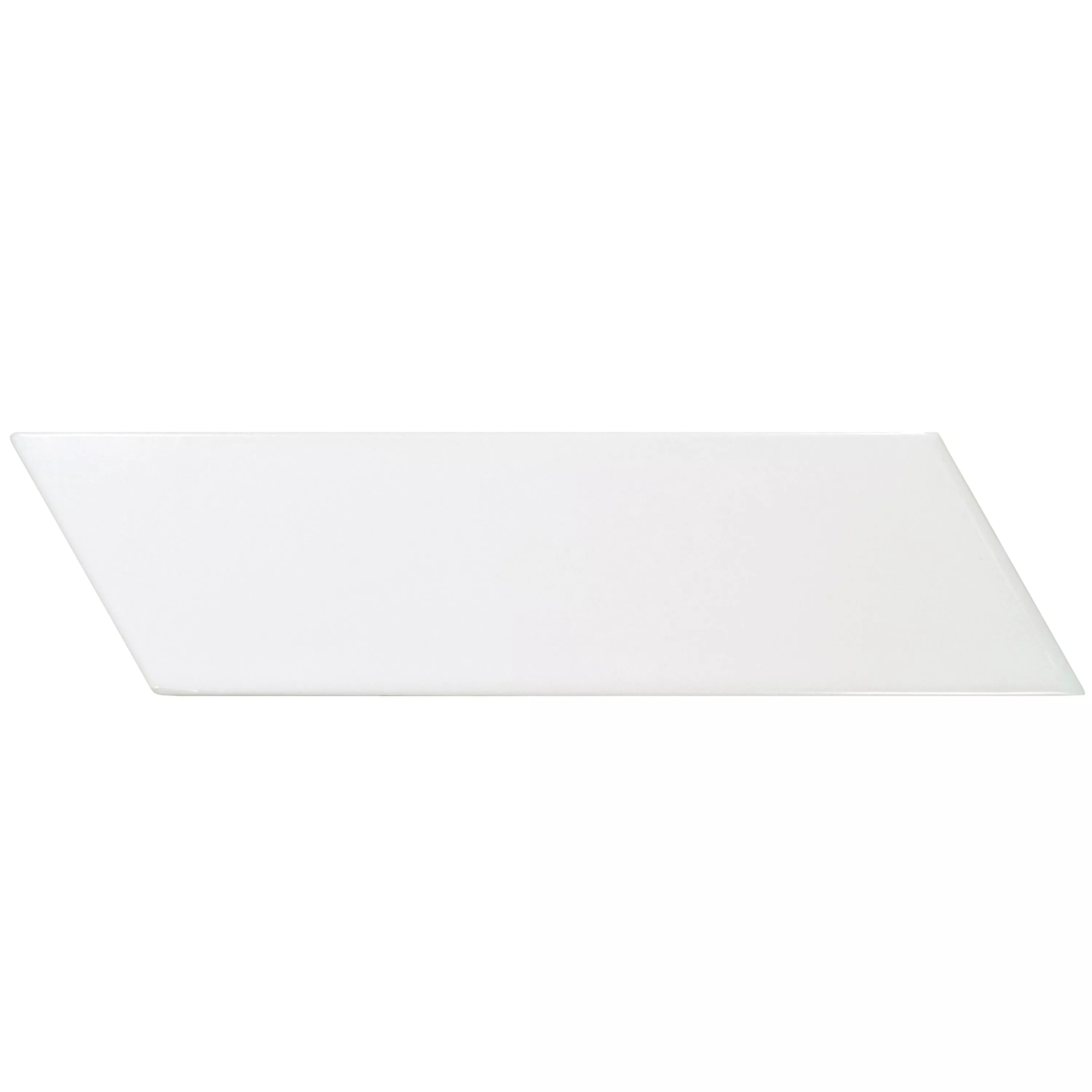 Campione Rivestimenti Silex 18,6x5,2cm Bianco In Diagonale Destra