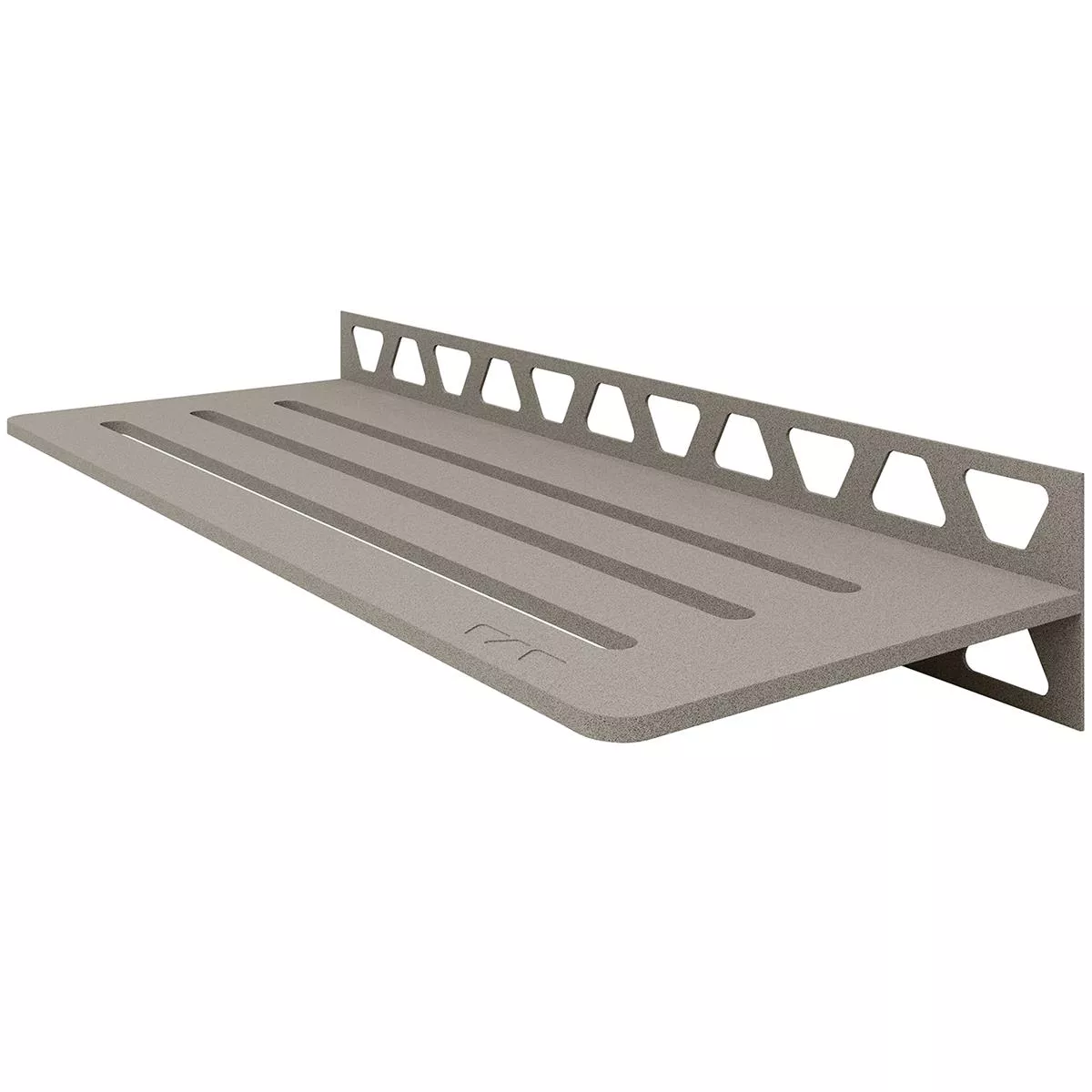 Mensola per doccia Mensola a muro Schlüter rettangolare 30x11,5 cm grigio onda