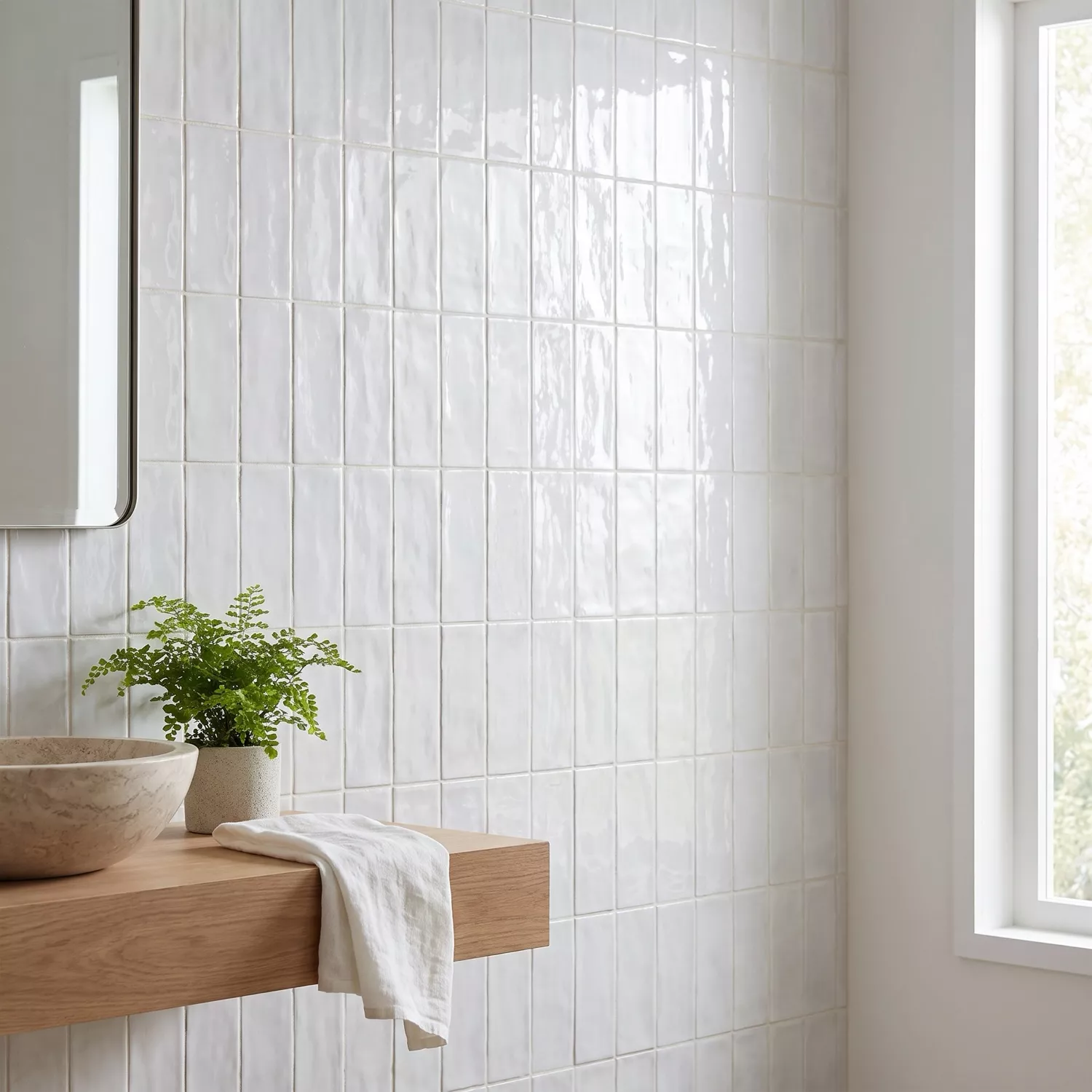 Celaya Bianco Lucida Rustico 7,5x15 cm Blanco