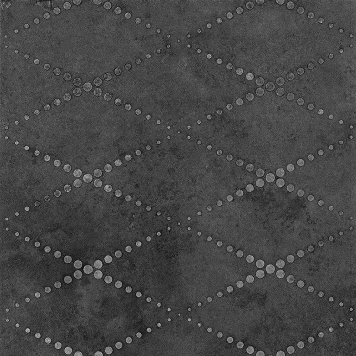 Piastrelle Chicago Ottica Metallo Antracite R9 - 18,5x18,5cm Pattern 2