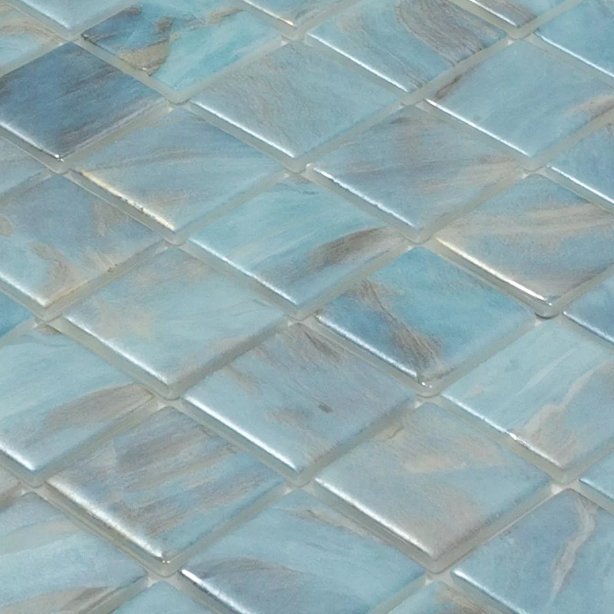 Vetro Piscina Mosaico Alassio Blu 38