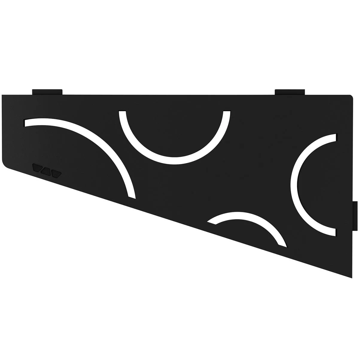Mensola a muro Mensola per doccia Schlüter quadrata 15,4x29,5 cm Curva Grafite