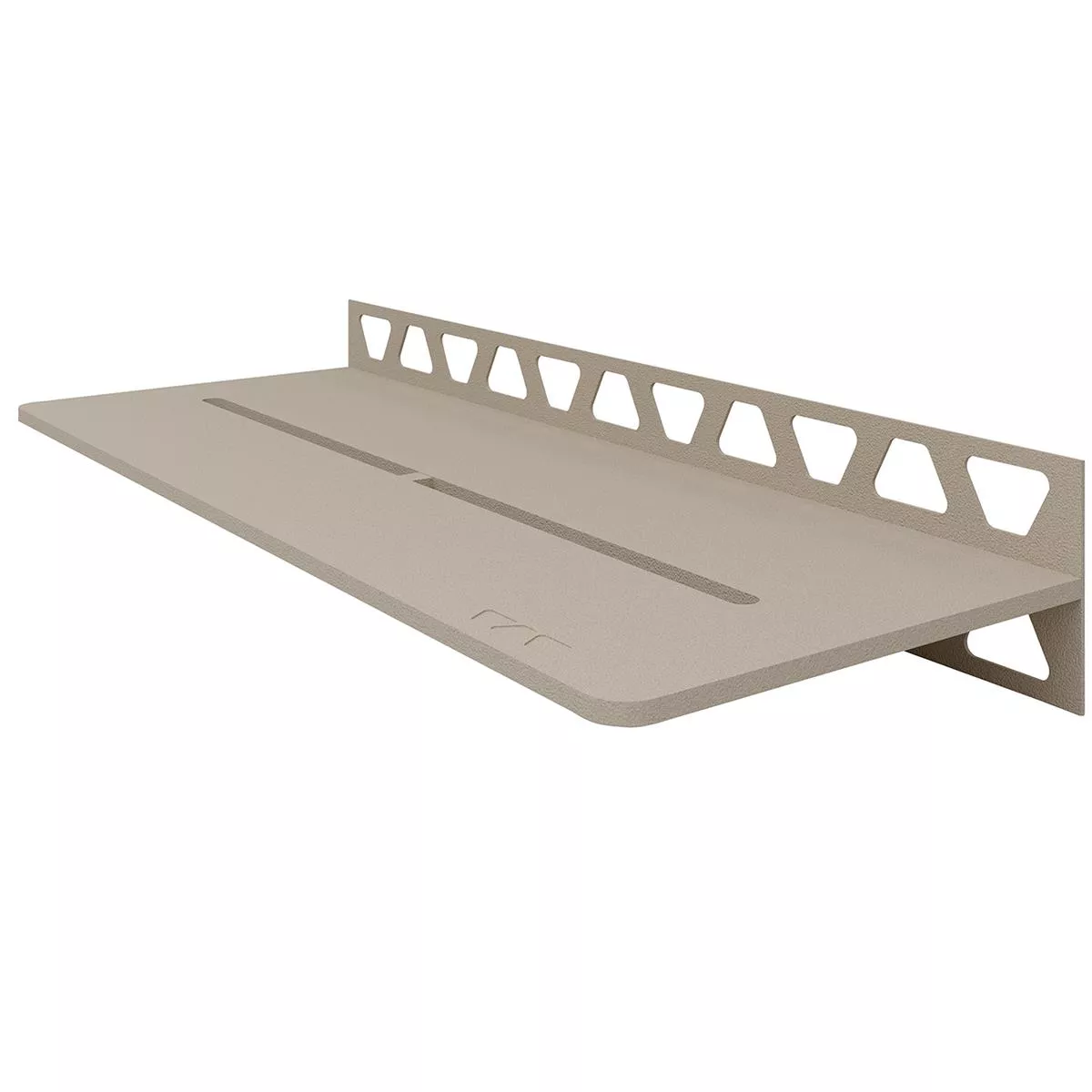 Mensola per doccia Mensola a muro Schlüter rettangolare 30x11,5 cm Pure Cream