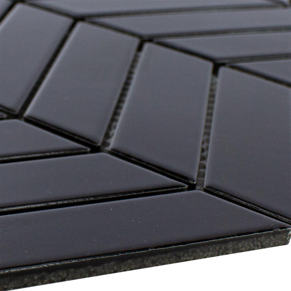 Ceramica Mosaico Elbistan Nero Opaco