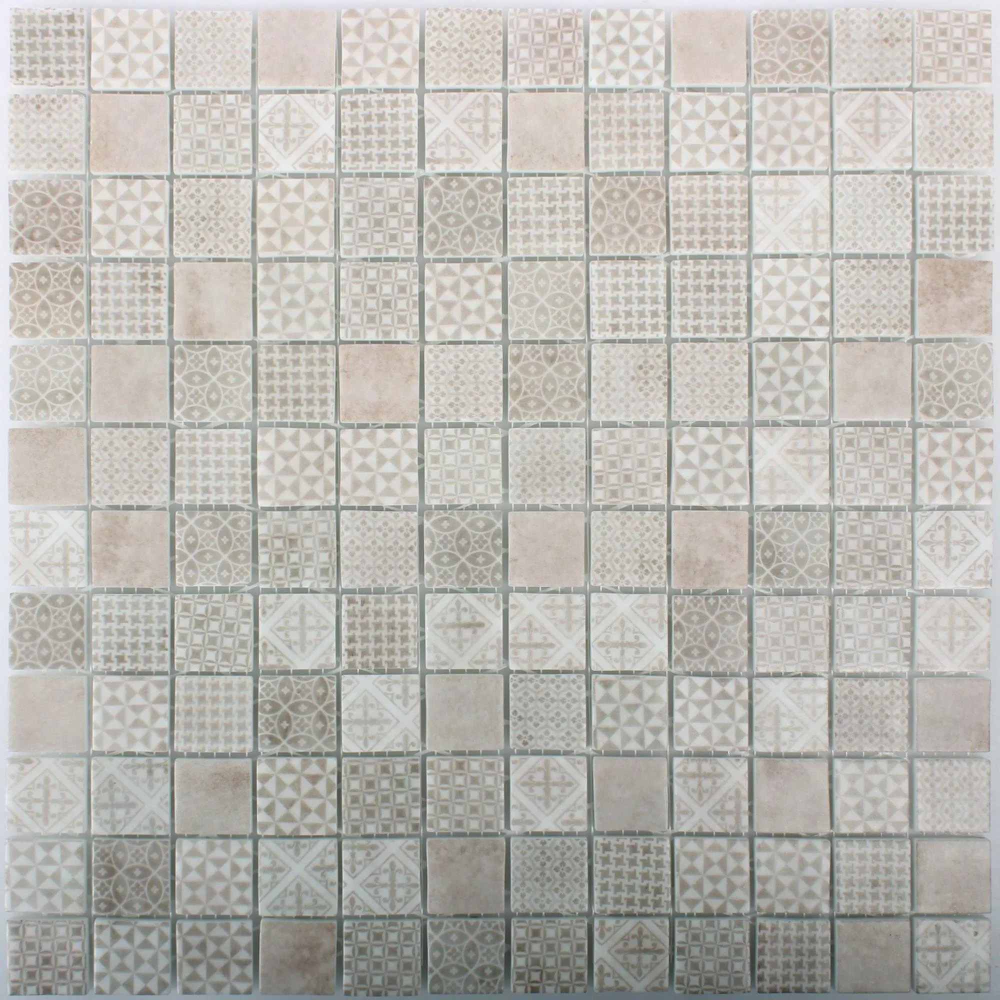 Mosaico Vetro Piastrella Malard Beige