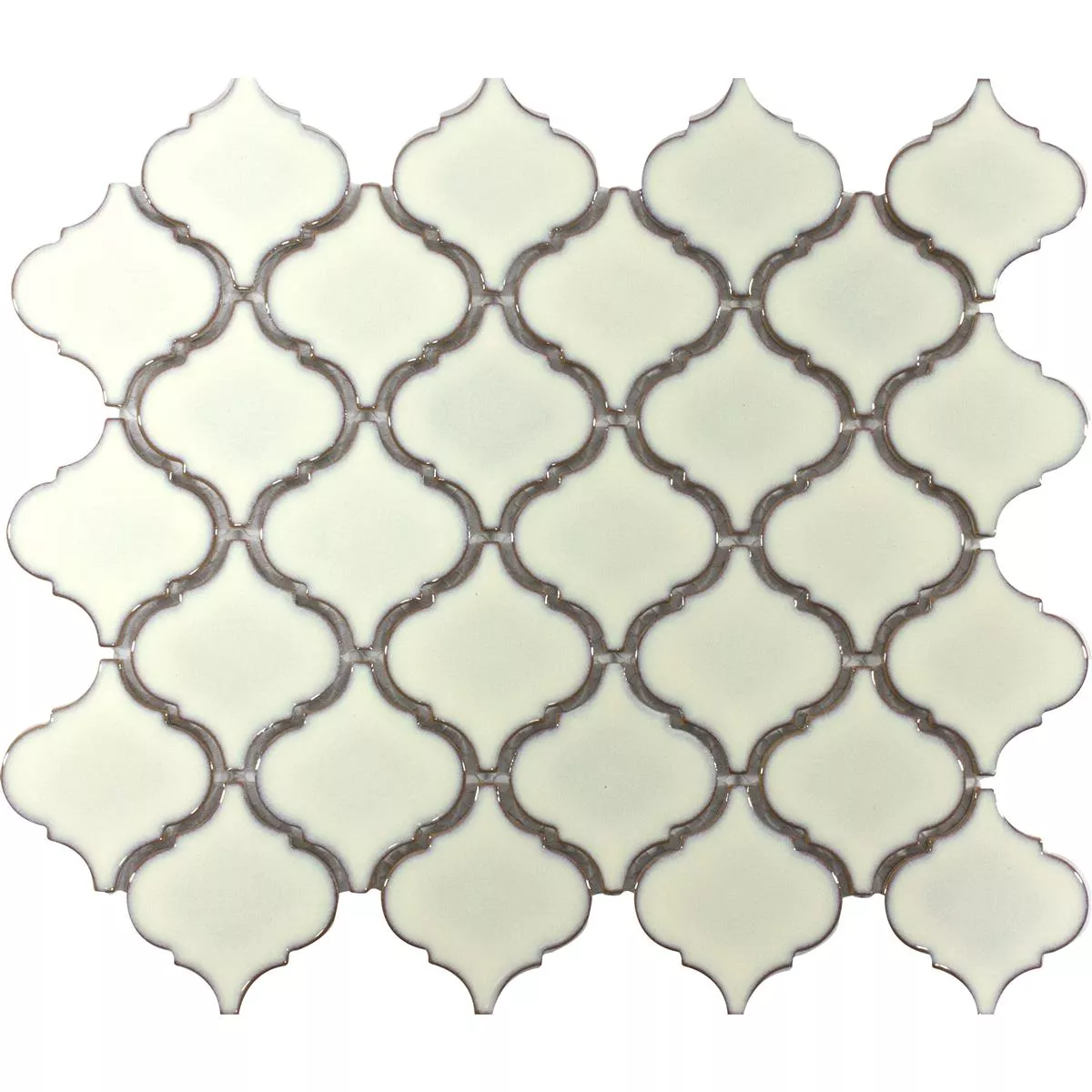 Campione Ceramica Mosaico Asmara Arabesque Bianco