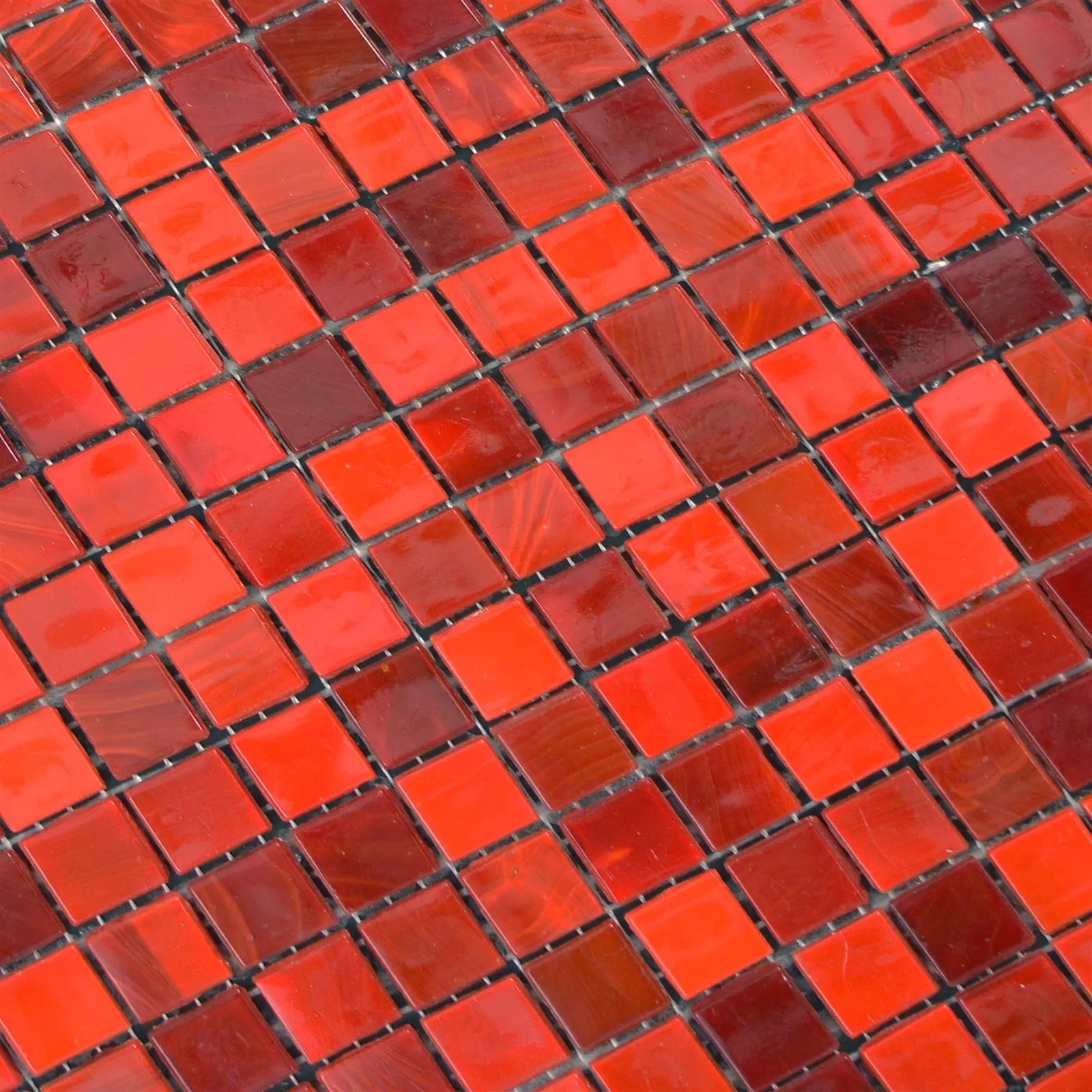 Vetro Mosaico Rexford Effetto Madreperla Rosso