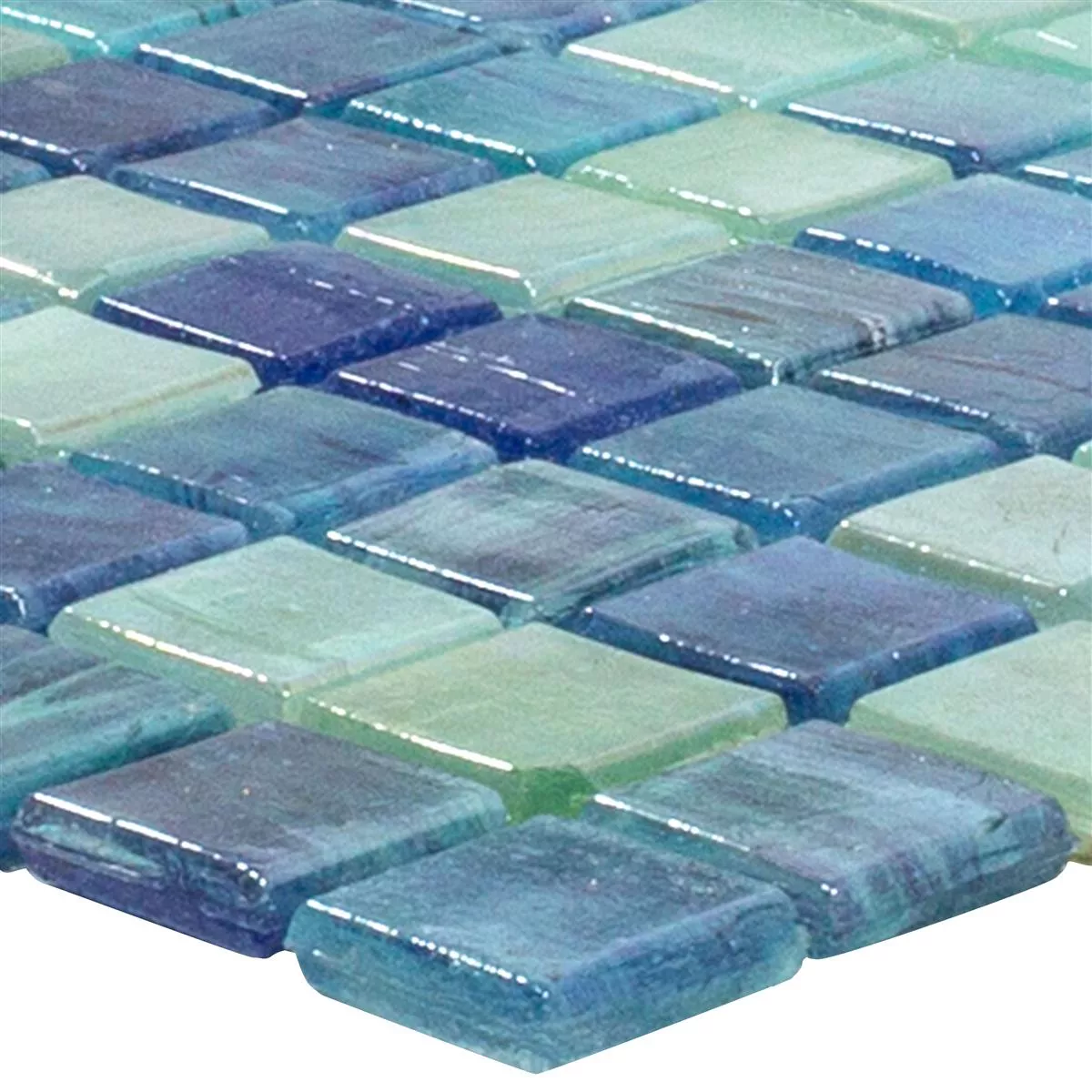 Mosaico Di Vetro Piastrelle Carla Blu Turchese Mosaico Di Vetro Piastrelle Carla Blu Turchese