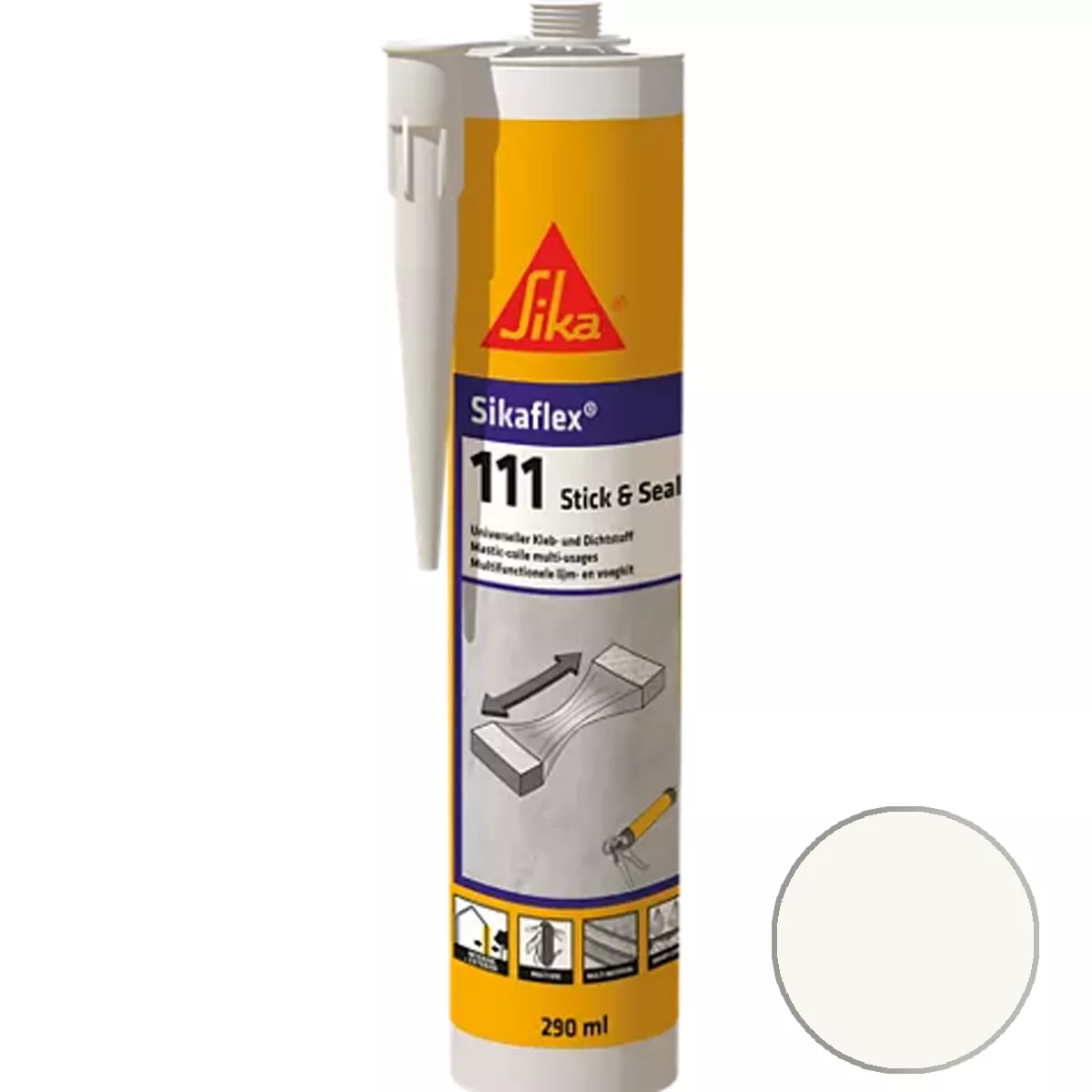 Adesivo e sigillante Sikaflex-111 Stick & Seal Bianco