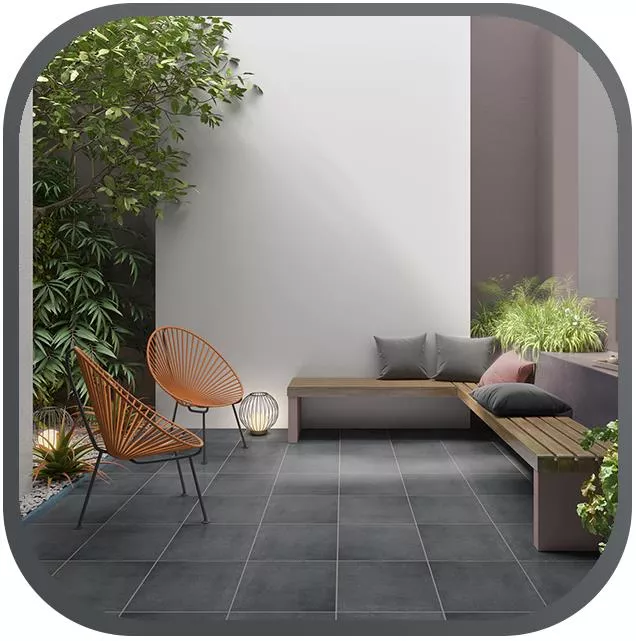 Lastre per terrazza Antracite