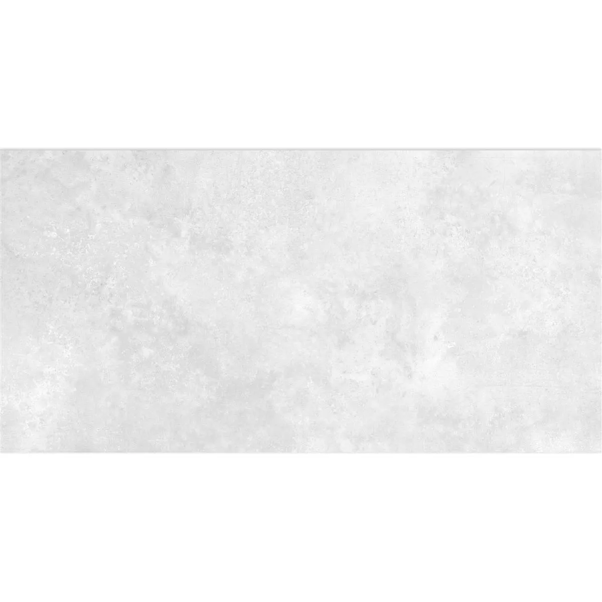 Campione Piastrelle Illusion Ottica Metallo Lappato Bianco 30x60cm