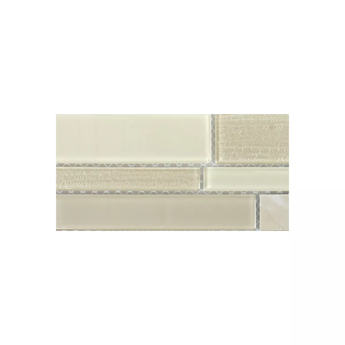 Campione Mosaico Vetro Pietra Naturale Kalamos Beige