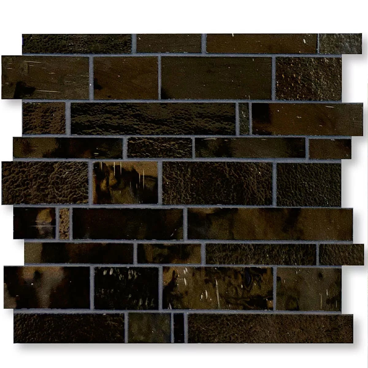 Mosaico Di Vetro Piastrelle Trend-Vi Metropolis Noir Mosaico Di Vetro Piastrelle Trend-Vi Metropolis Noir