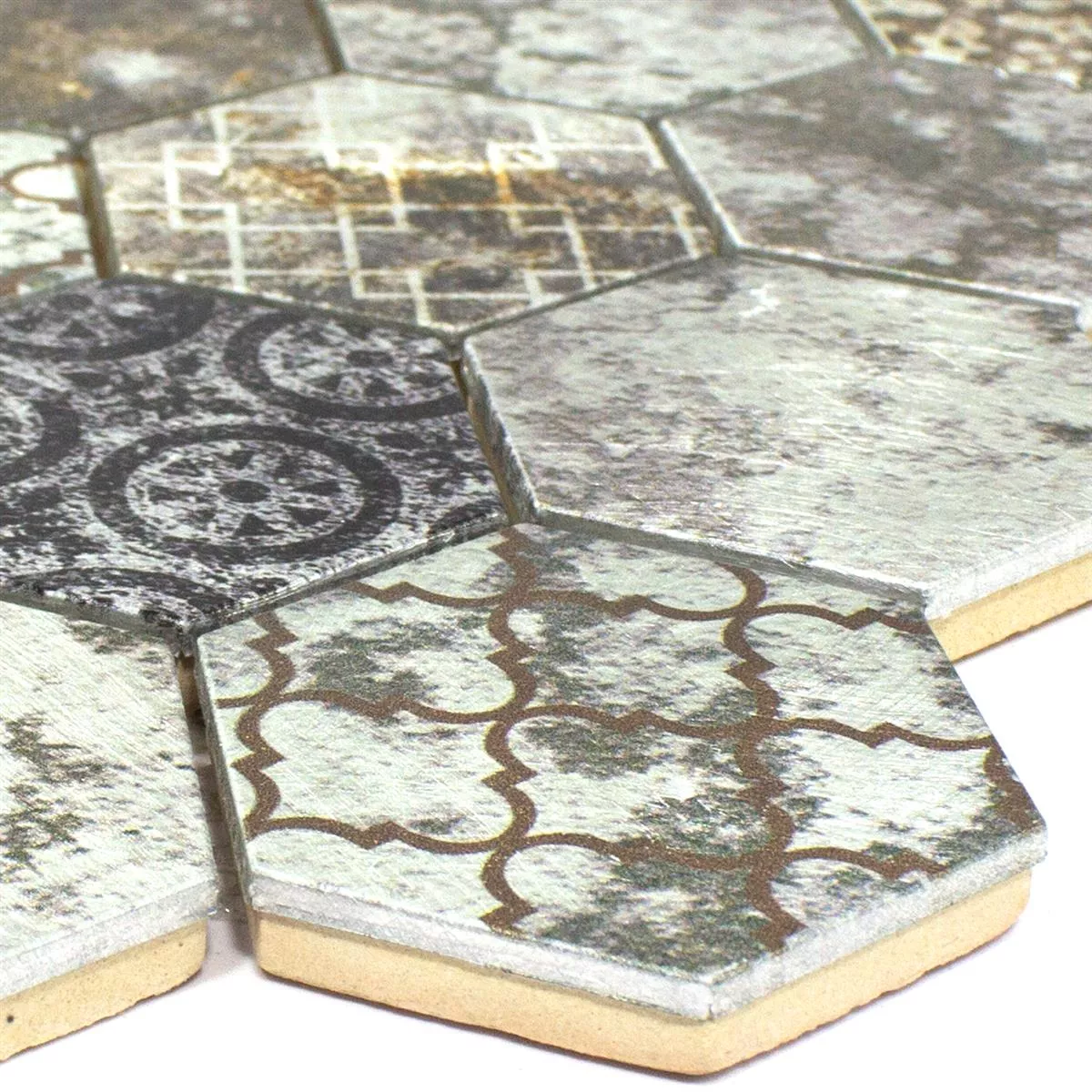 Mosaico Rixos Grigio Argento Marrone