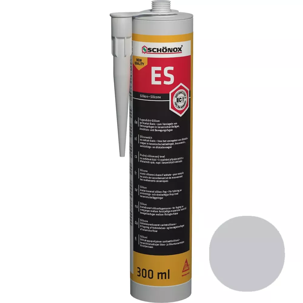 Silicone Sigillante Per Giunti Schönox ES Grigio Argento (300 Ml) Silicone Sigillante Per Giunti Schönox ES Grigio Argento (300 Ml)