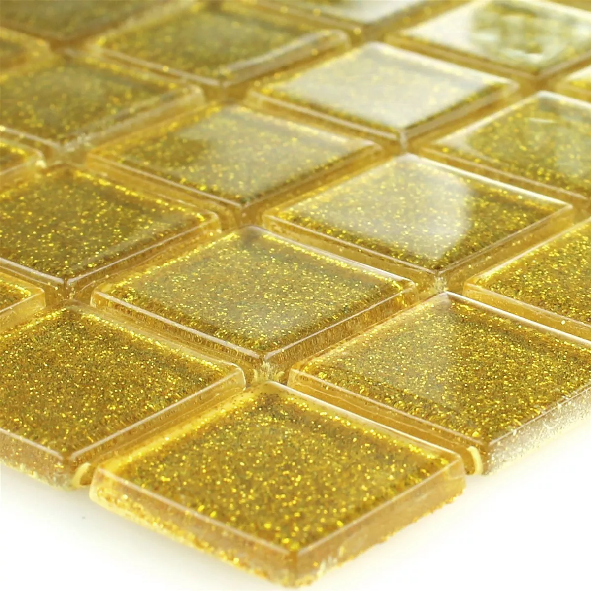 Mosaico Di Vetro Piastrelle Wichita Oro Luccichio