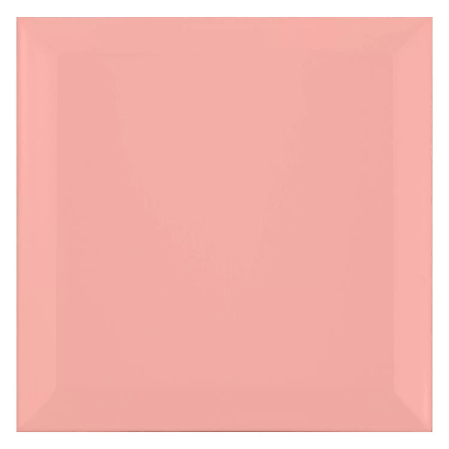 Piastrella metropolitana Rosa Opaco 15x15 cm Sfaccettatura Eris Rosa