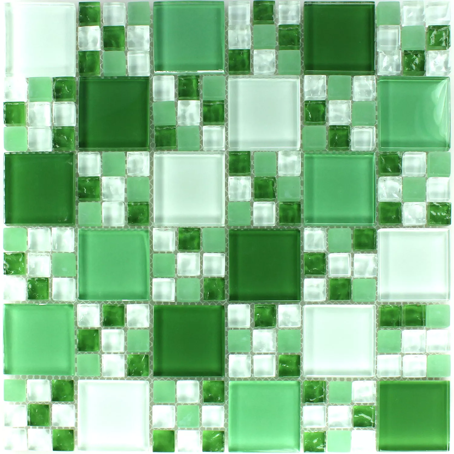 Mosaico Vetro Verde Mix