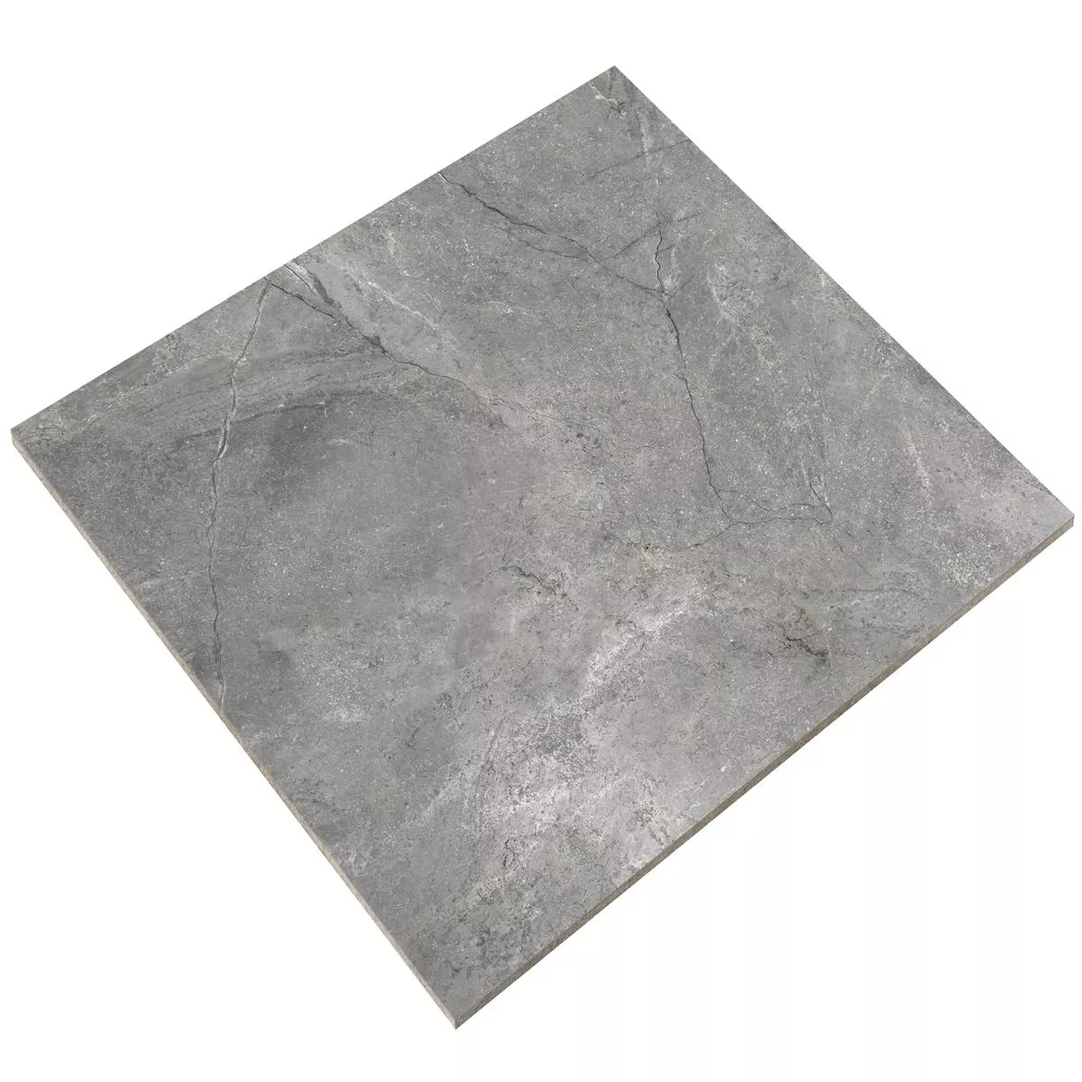 Campione Piastrelle Pangea Marmo Ottica Lucidato Grigio 120x120cm