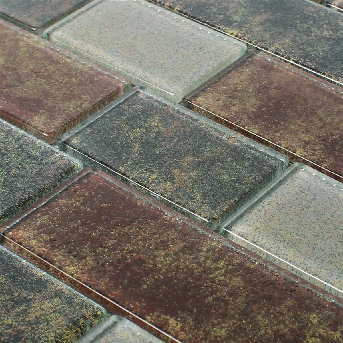Mosaico Vetro Piastrella Richmond Rustik Marrone