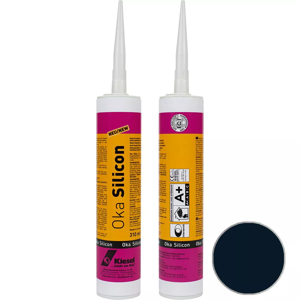 Giunto siliconico Kiesel OKA SILICON velluto nero 310 ml