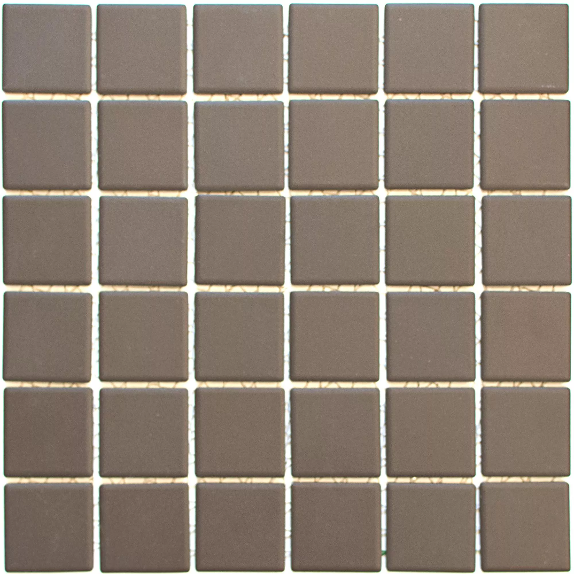 Campione Ceramica Mosaico Miranda Marrone Antiscivolo Non Smaltato Q47