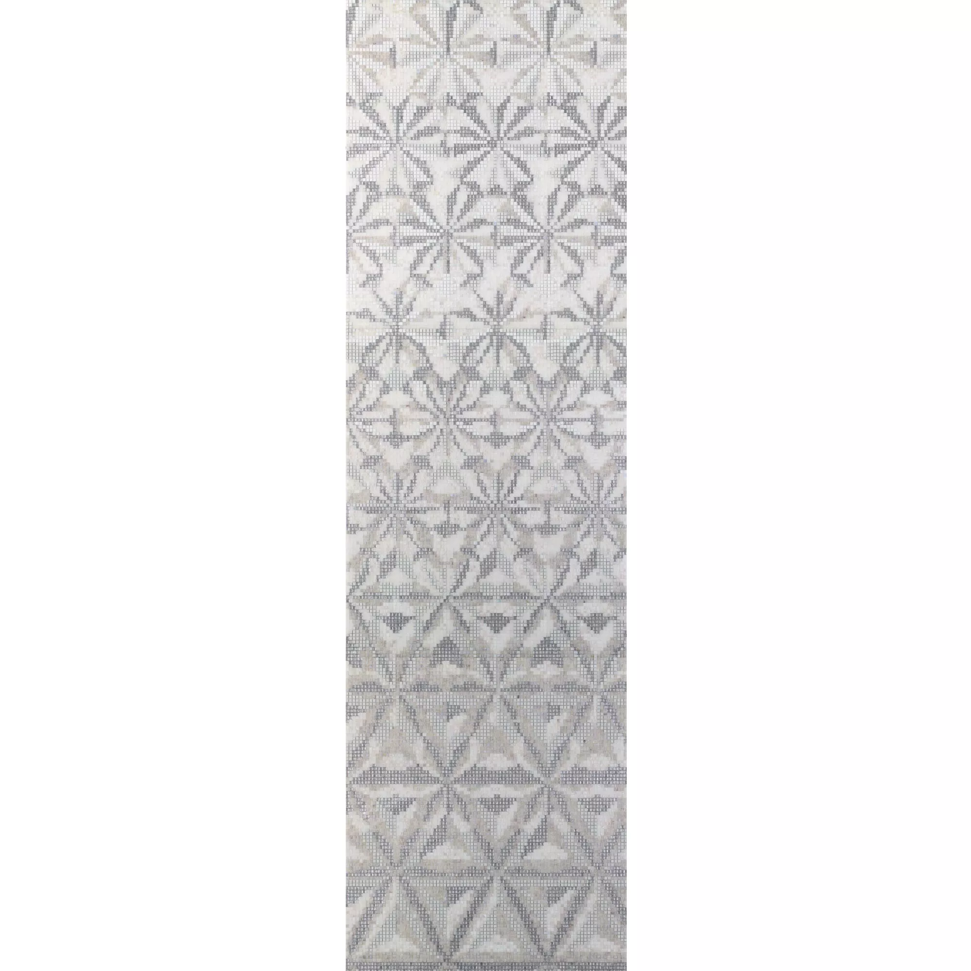 Mosaico Di Vetro Immagine Magicflower White 110x240cm Mosaico Di Vetro Immagine Magicflower White 110x240cm