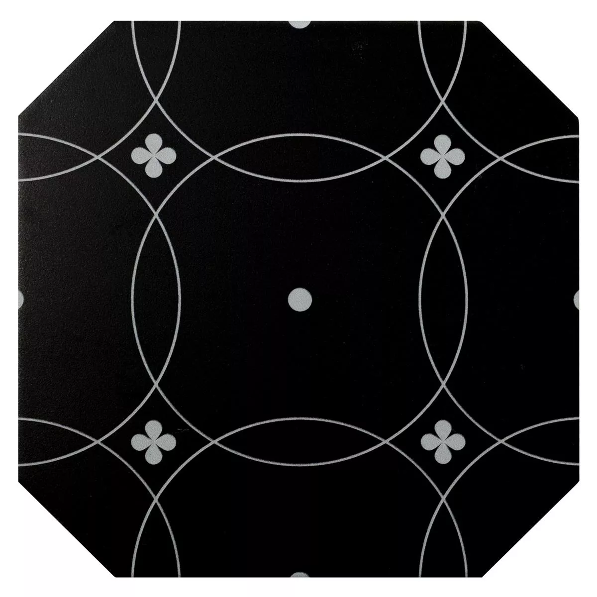 Gres Porcellanato Piastrelle Genexia Nero Bianco Decor 1 Ottagono 20x20cm Gres Porcellanato Piastrelle Genexia Nero Bianco Decor 1 Ottagono 20x20cm
