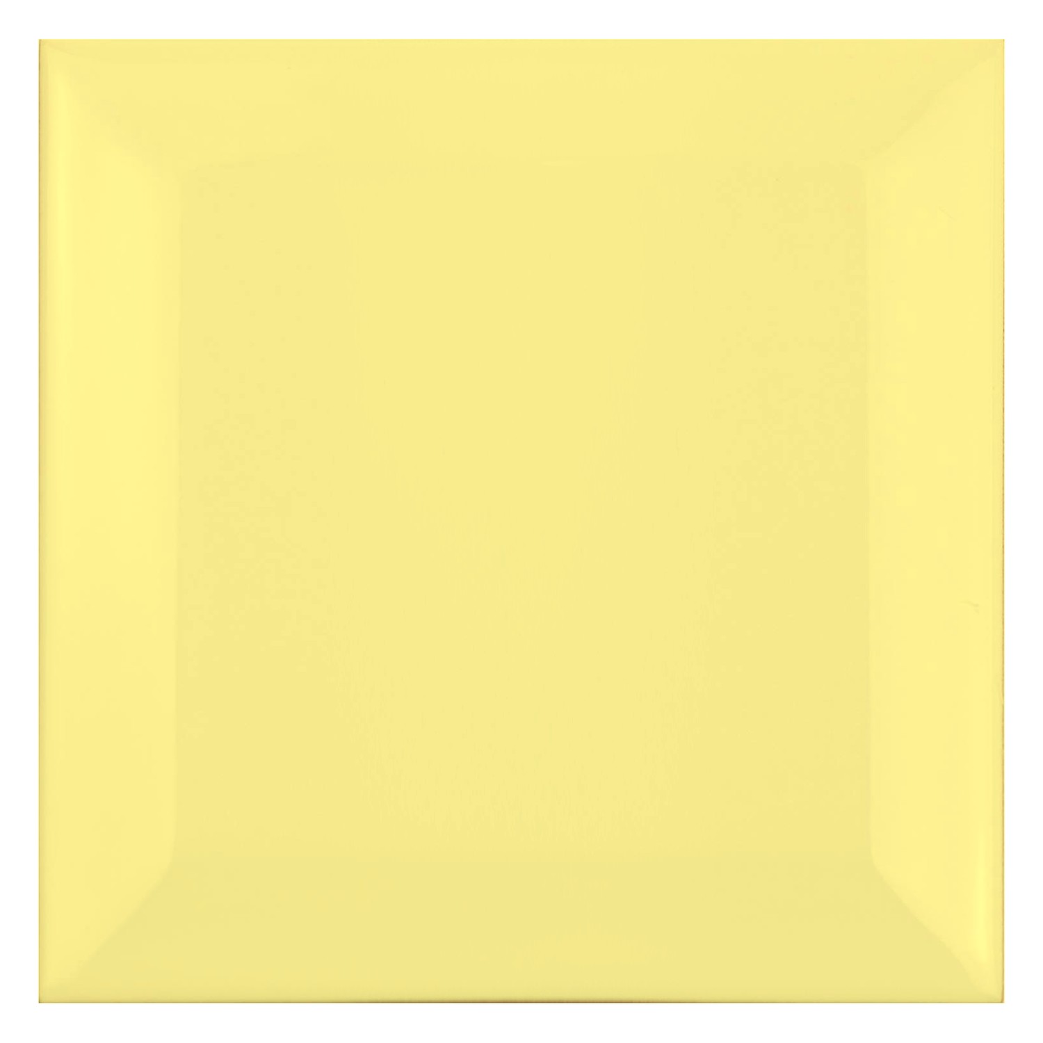 Piastrella metropolitana Giallo Opaco 10x10 cm Sfaccettatura Catarina Amarillo
