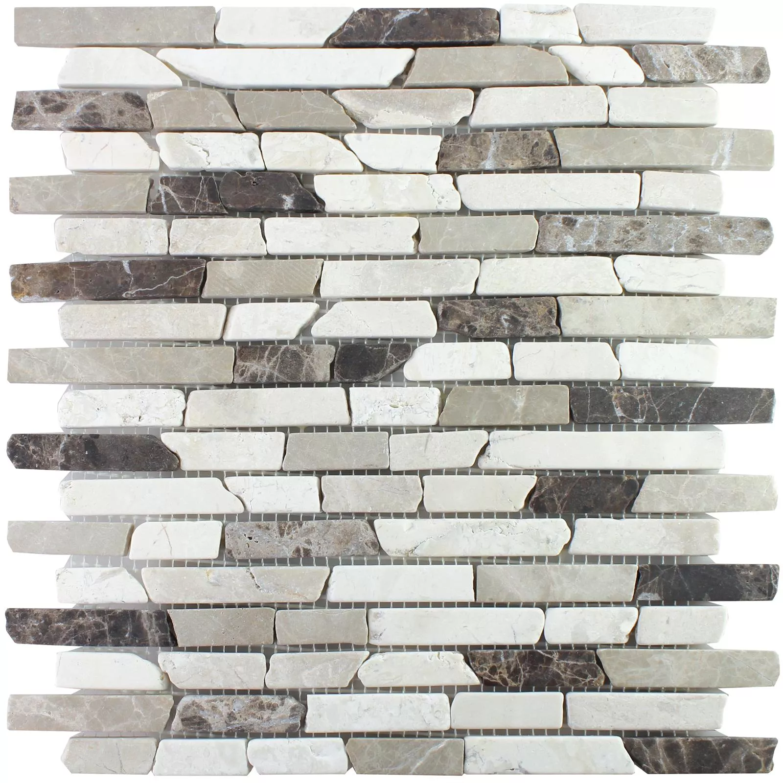 Marmo Pietra Naturale Mosaico Rocky Marrone Beige