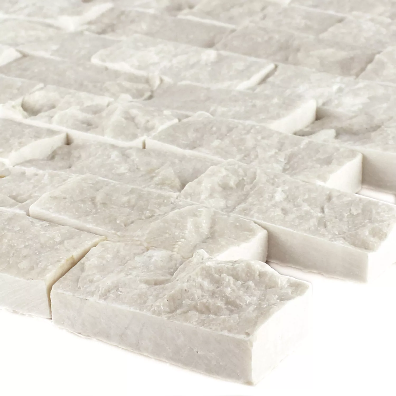 Mosaico Pietra Naturale Marmo Afyon Beige 3D Mosaico Pietra Naturale Marmo Afyon Beige 3D