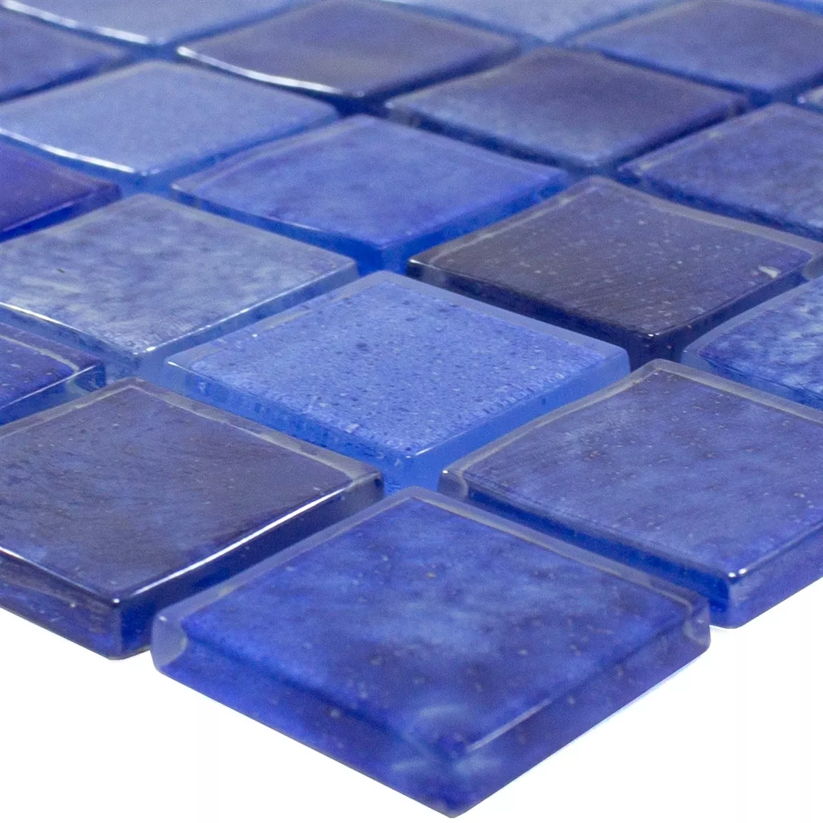 Mosaico Di Vetro Ayanos Blu 23x23x4 mm