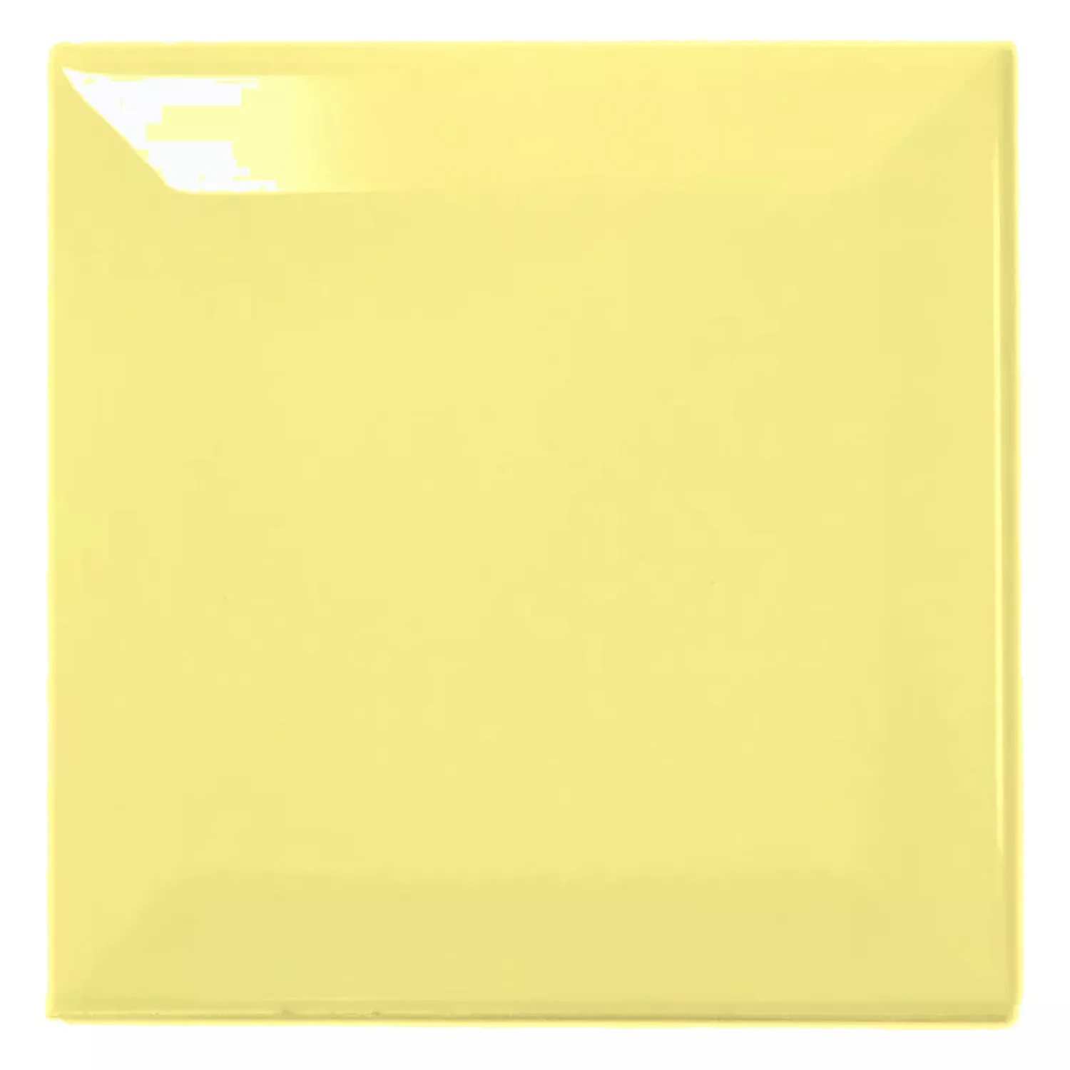 Piastrella metropolitana Giallo Lucida 10x10 cm Sfaccettatura Catarina Amarillo