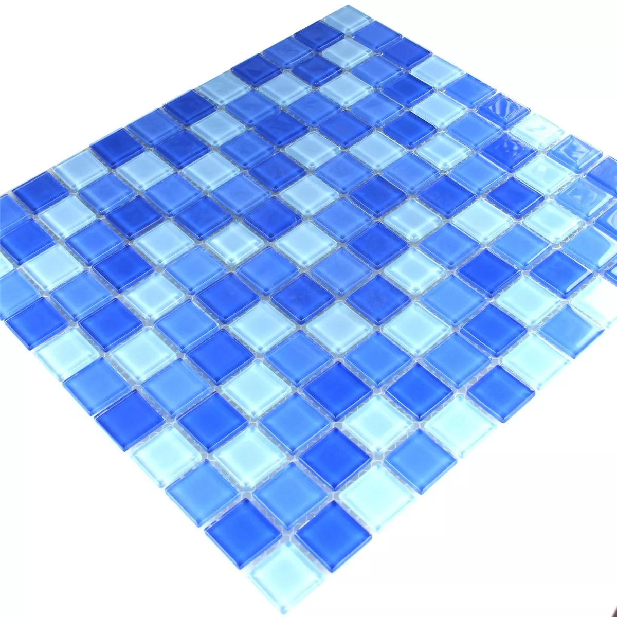 Campione Mosaico Vetro Blu Chiaro 