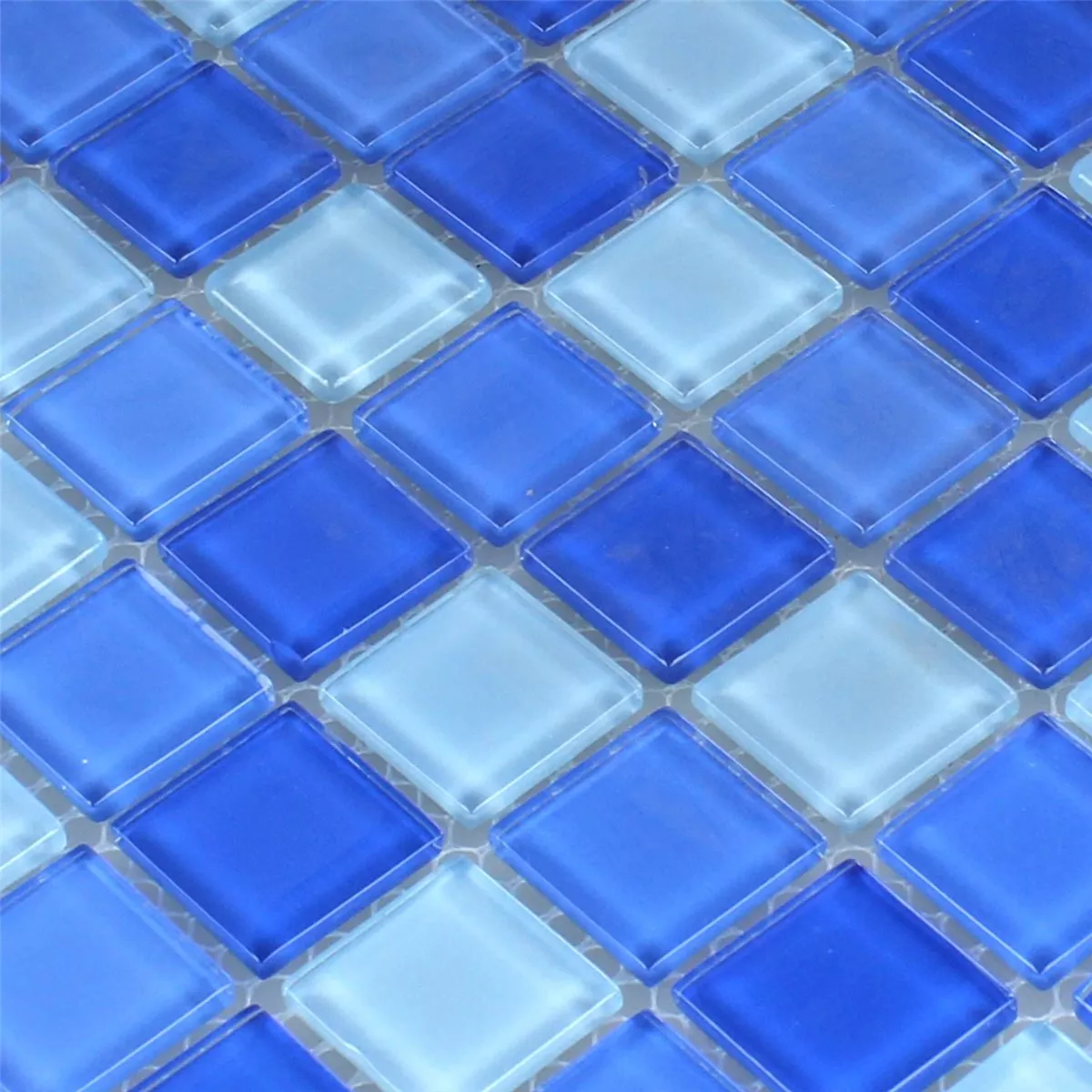 Mosaico Vetro Blu Chiaro 25x25x4mm