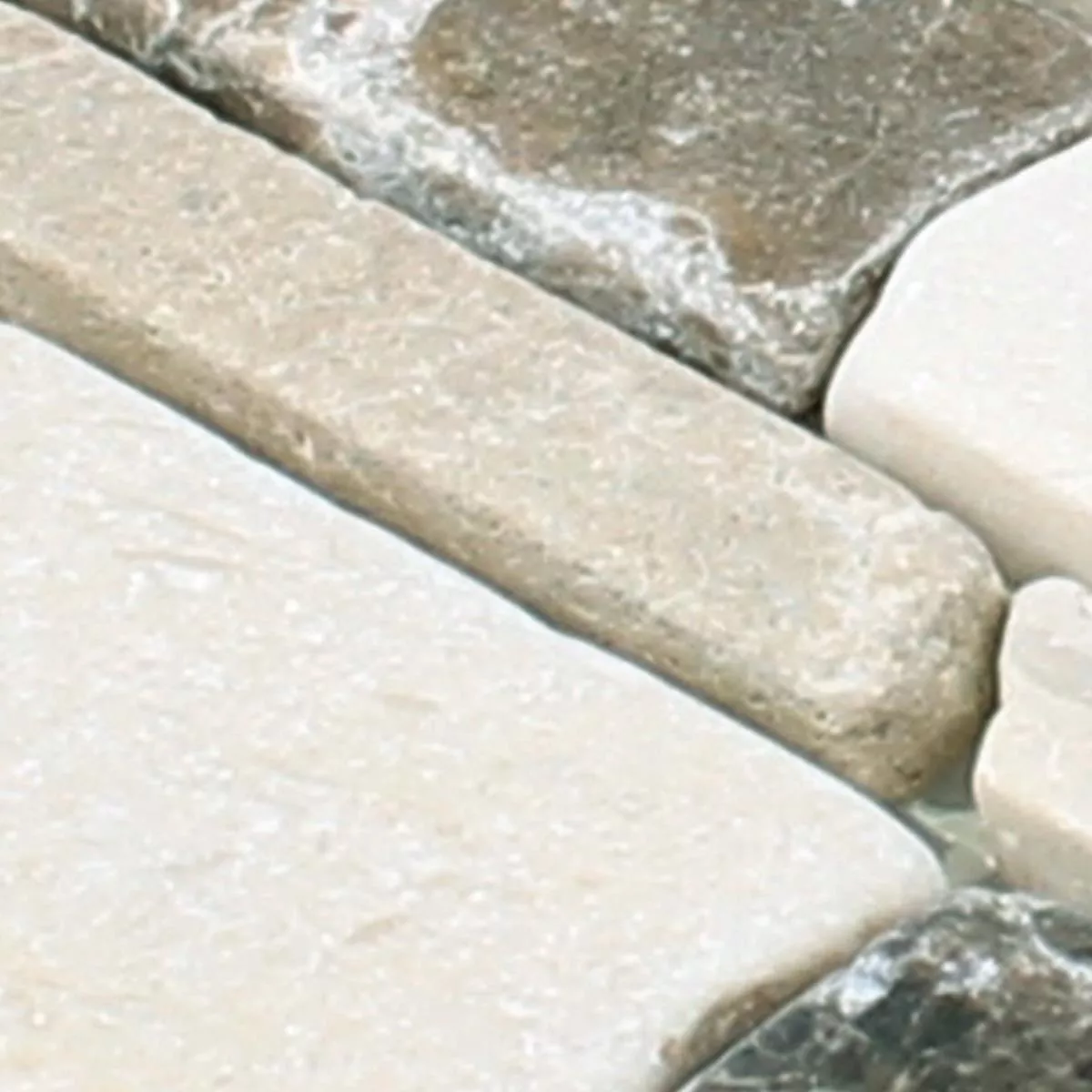 Campione Mosaico Marmo Havel Brick Castanao Biancone
