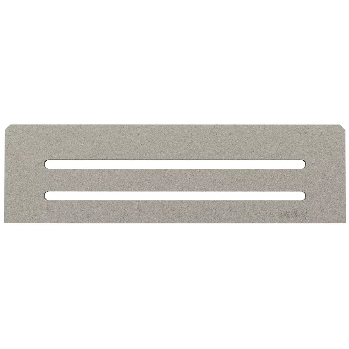 Mensola a muro rettangolare Schlüter 30x8,7 cm, colore grigio onda.