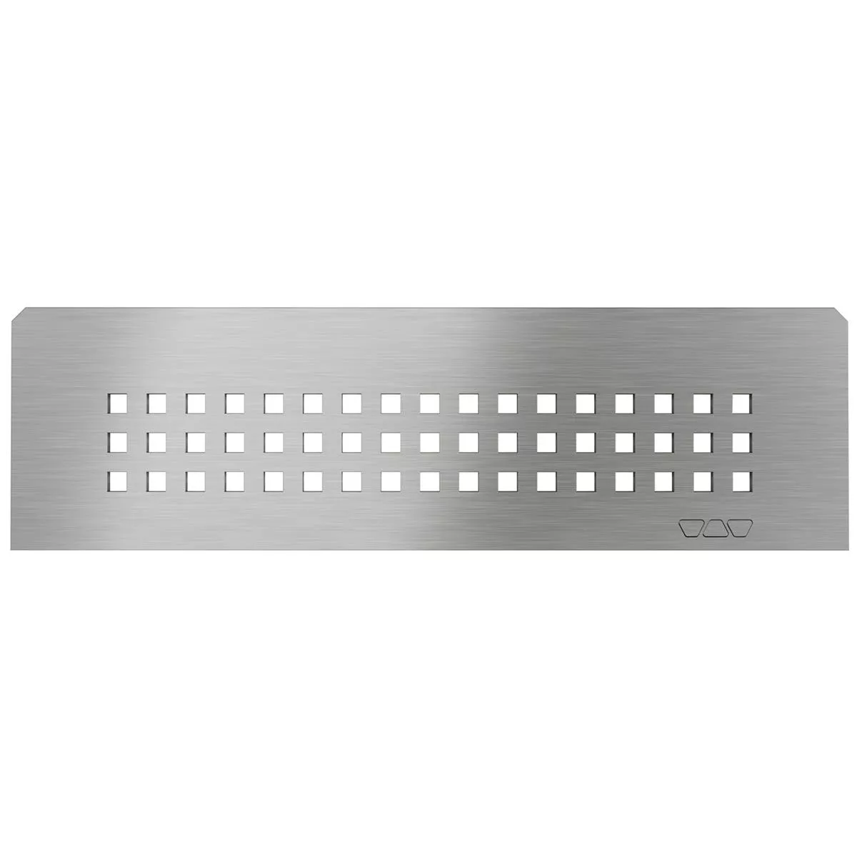 Mensola a muro Schlüter rettangolare 30x8,7 cm quadrata argento