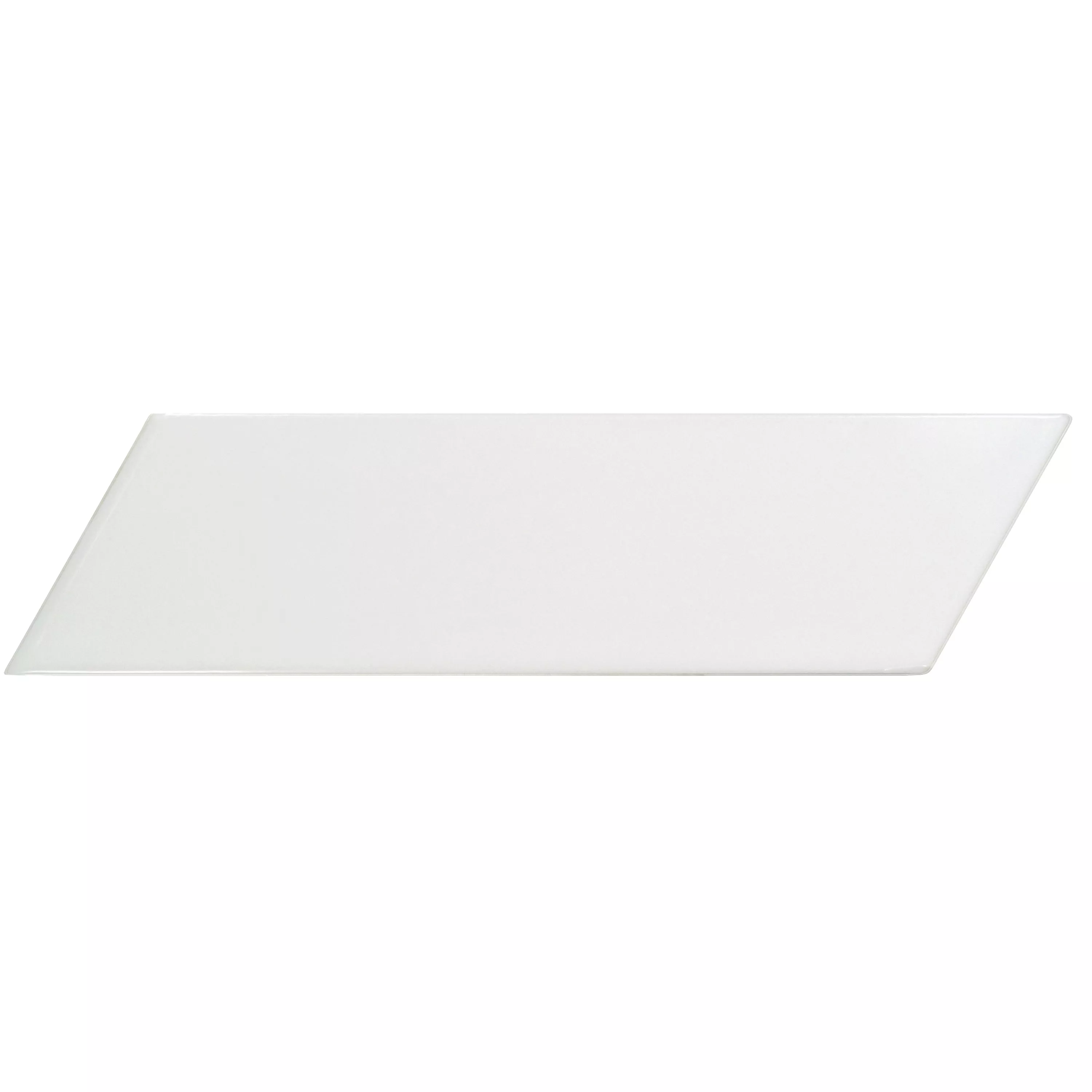Rivestimenti Silex 18,6x5,2cm Bianco Opaco In Diagonale Sinistra