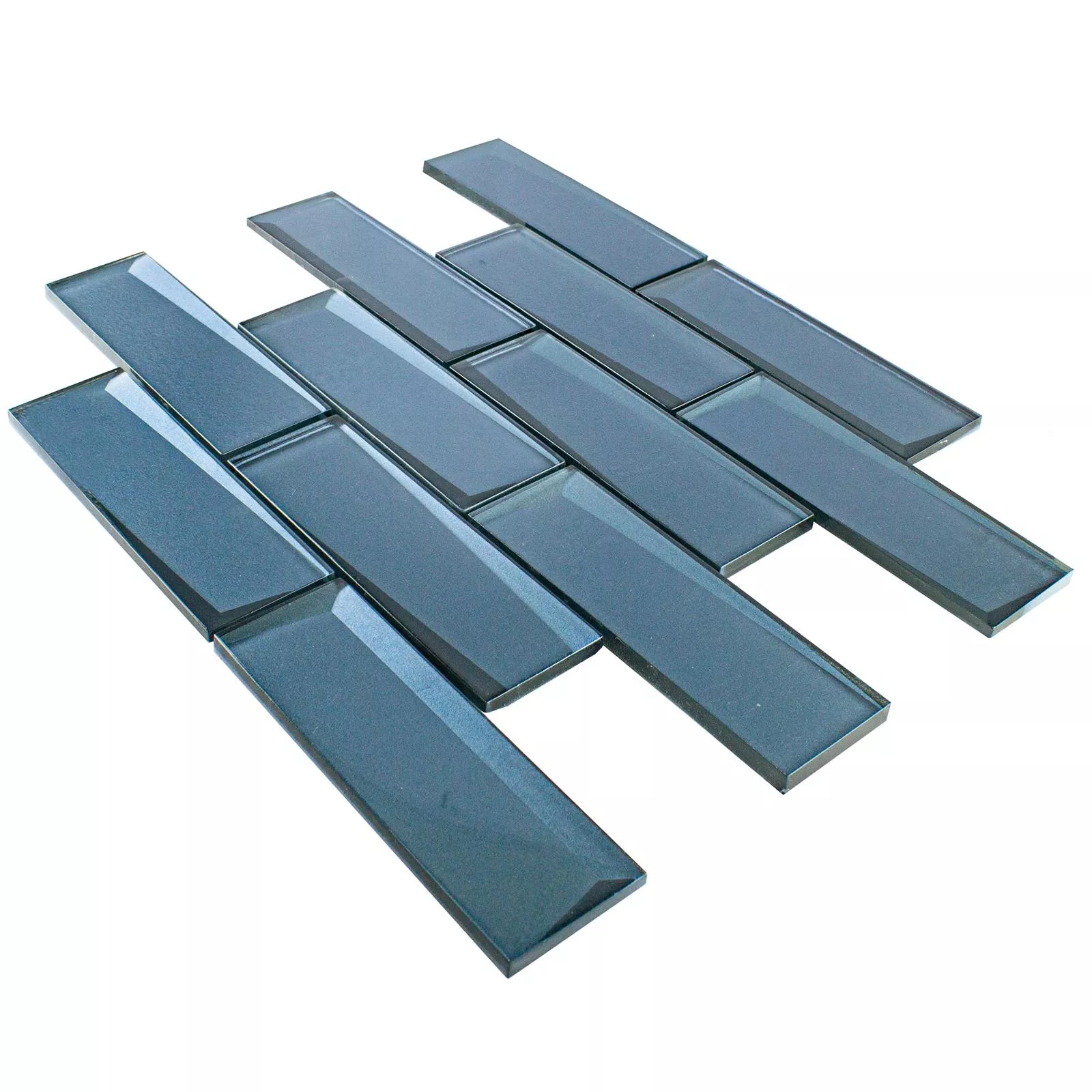Piastrella a mosaico in ceramica blu blu per pavimenti, pareti, bagno