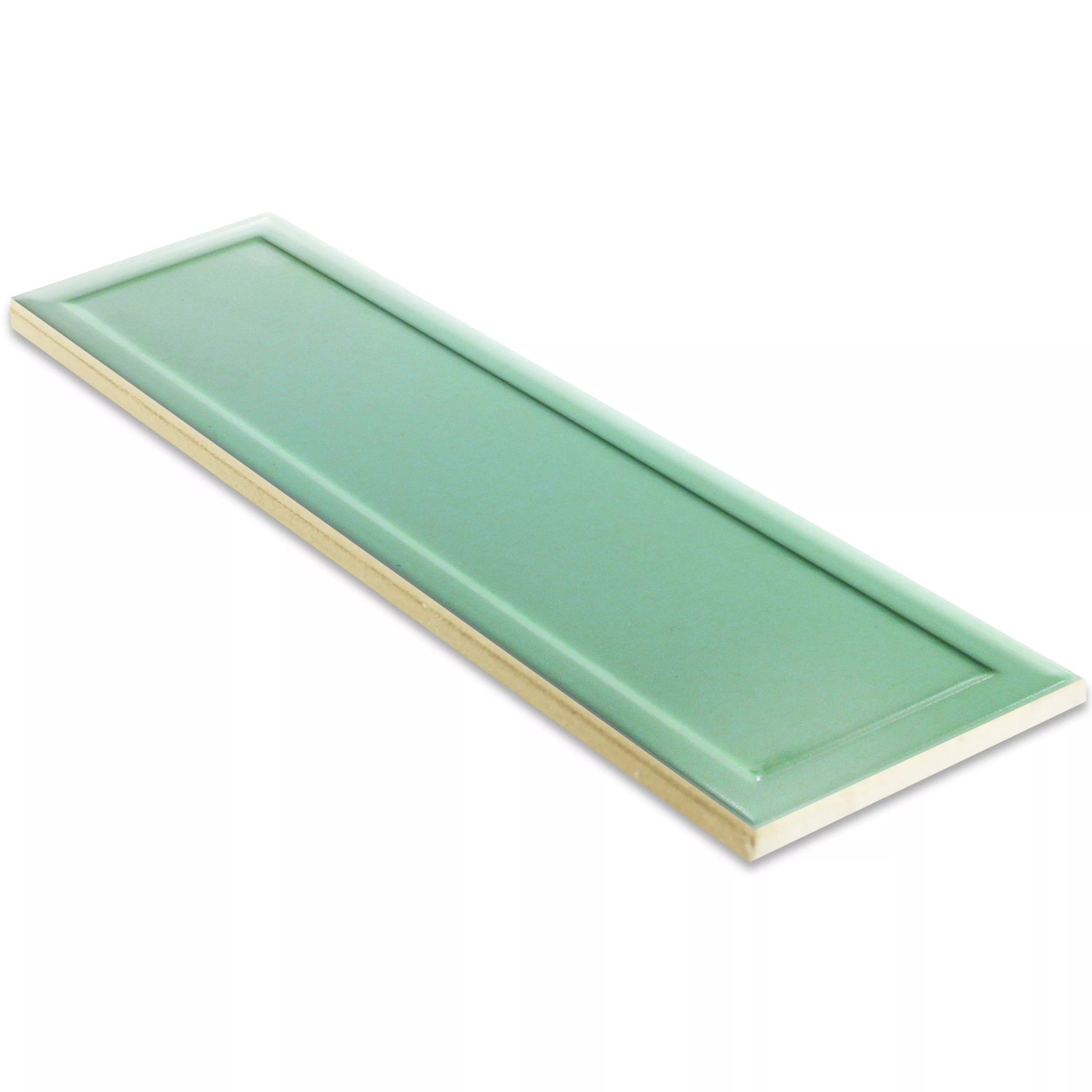 Campione Metro Rivestimenti Kennedy 10x30cm Verde