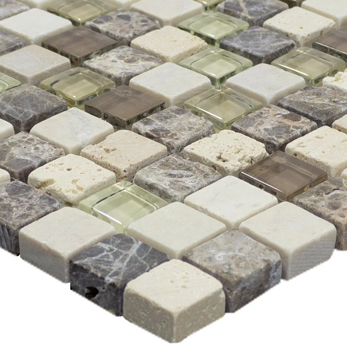 Mosaico Vetro Pietra Harbin Marrone Beige Mosaico Vetro Pietra Harbin Marrone Beige
