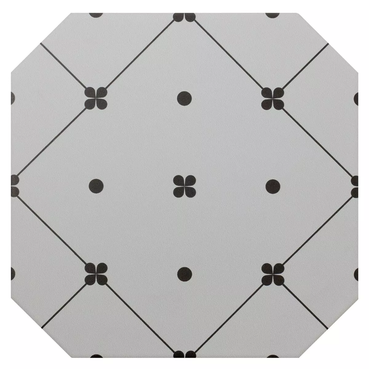 Gres Porcellanato Piastrelle Genexia Nero Bianco Decor 3 Ottagono 20x20cm Gres Porcellanato Piastrelle Genexia Nero Bianco Decor 3 Ottagono 20x20cm