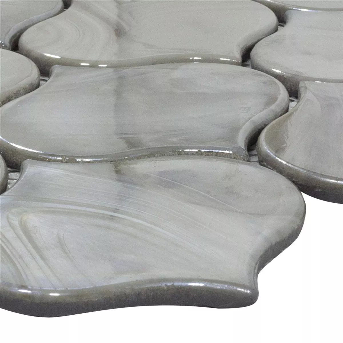 Mosaico Di Vetro Piastrelle Andalucia Arabesque Grigio Mosaico Di Vetro Piastrelle Andalucia Arabesque Grigio