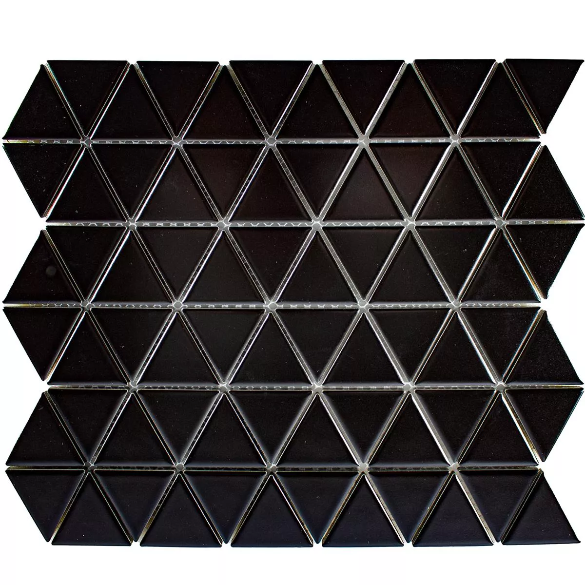 Campione Ceramica Mosaico Arvada Triangolo Nero Opaco