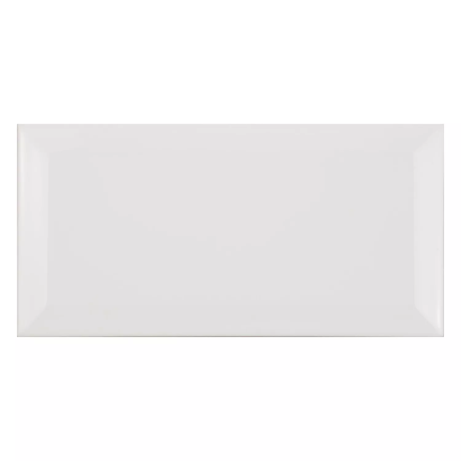 Piastrella metropolitana Bianco Opaco 10x20 cm Sfaccettatura Jasper Blanco